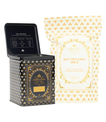 Harney & Sons Hinged Storage Canister – Hot Cinnamon Spice Loose Tea Bundle