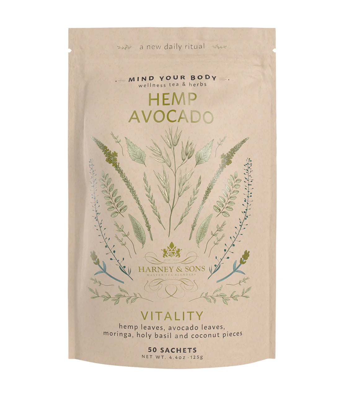 Hemp Avocado, Bag of 50 Sachets