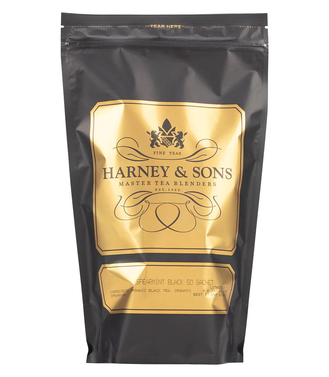 Spearmint Black, Bag of 50 Sachets